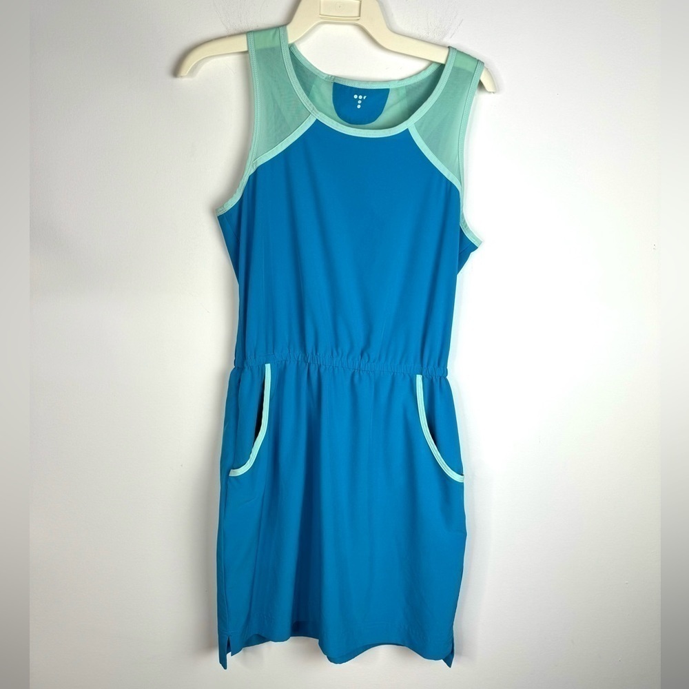 Title Nine Tank Dress Active Athletic Small Blue